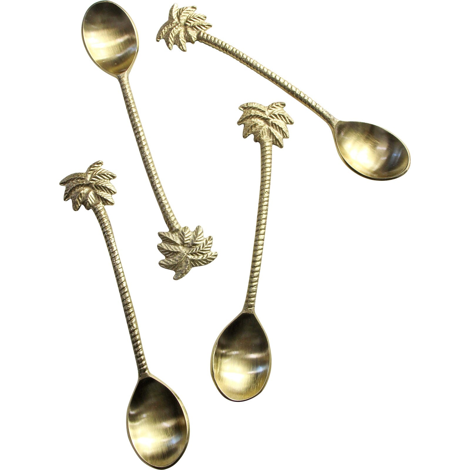 Palm Tree Brass Spoon