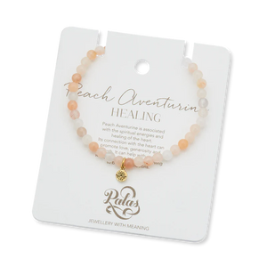 Peach Aventurine Healing Gem Bracelet | Palas