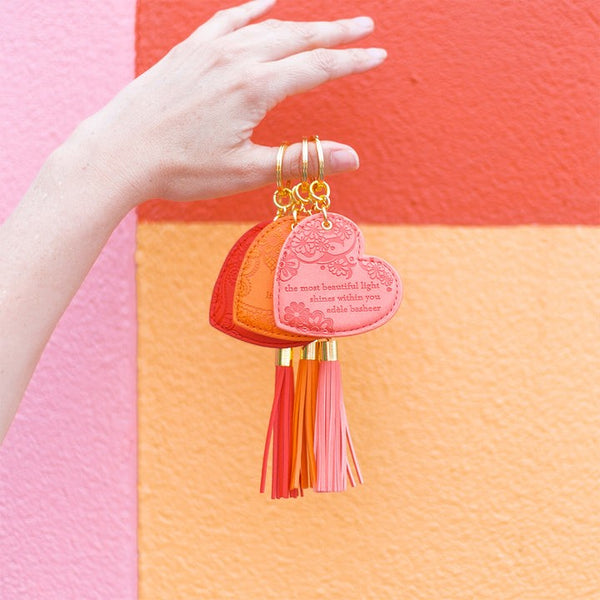 Heart Keyring | Peach