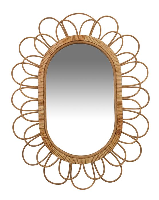 Petal Rattan Mirror