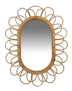 Petal Rattan Mirror