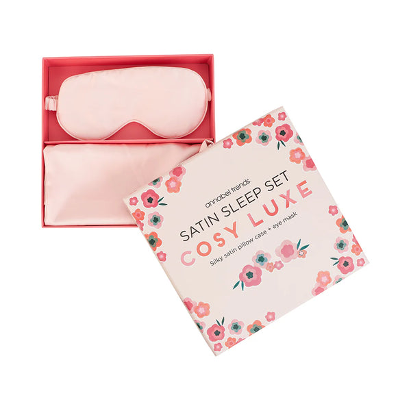 Pink Quartz Luxe Satin Sleep Set