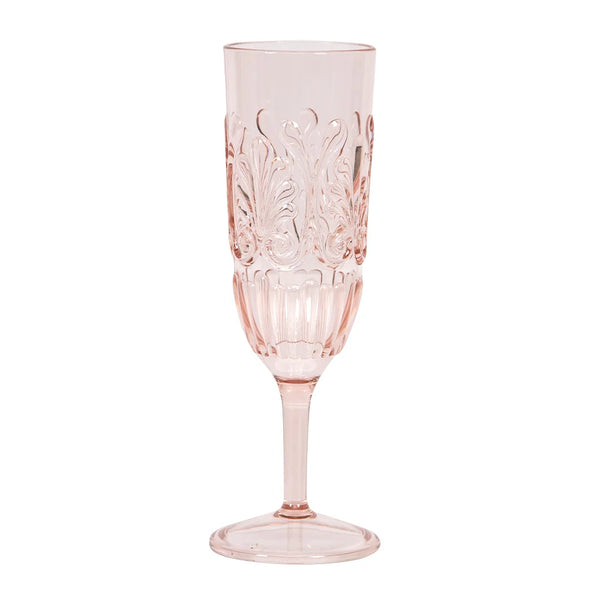 Flemington Acrylic Champagne Flute | Pink
