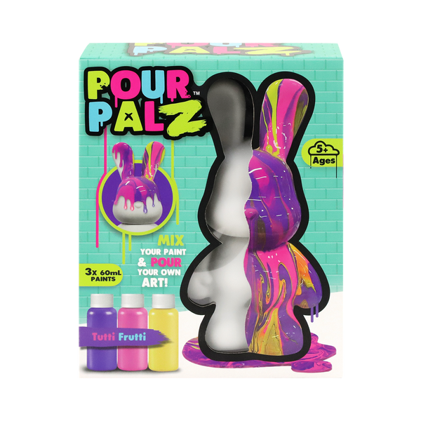 DIY Pour Paint Bunny | Tutti Frutti