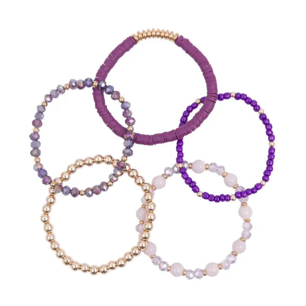 Purple Eclipse Bracelet Set