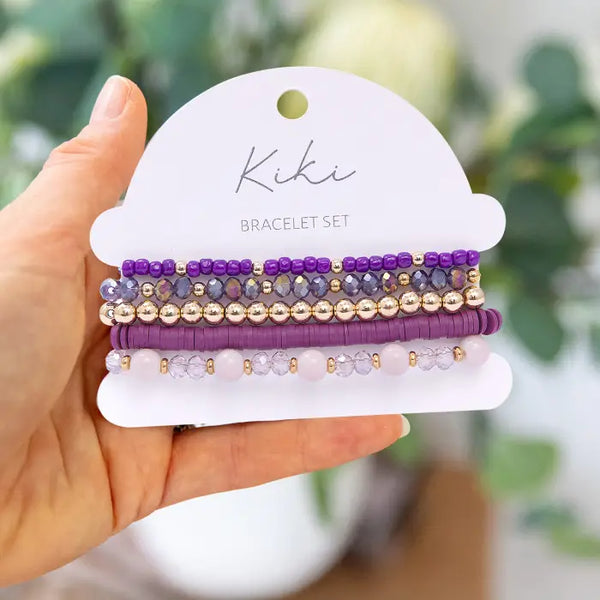 Purple Eclipse Bracelet Set