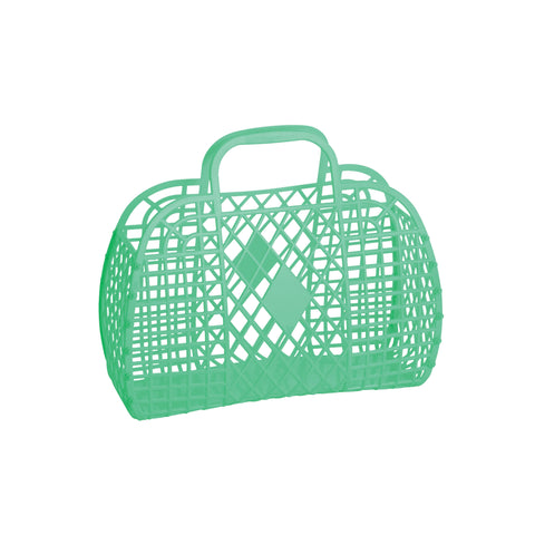 Green Retro Jellies Basket
