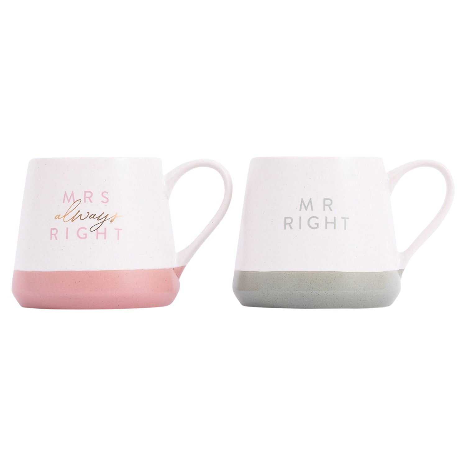 Mr & Mrs Right Mug Gift Set