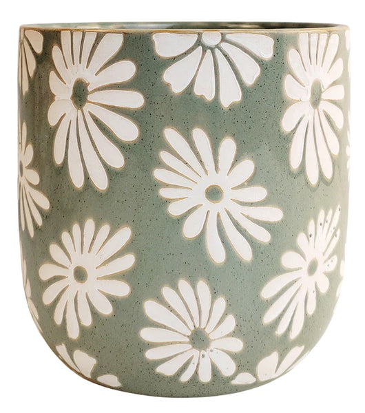 Rylie Floral Pot | Sage