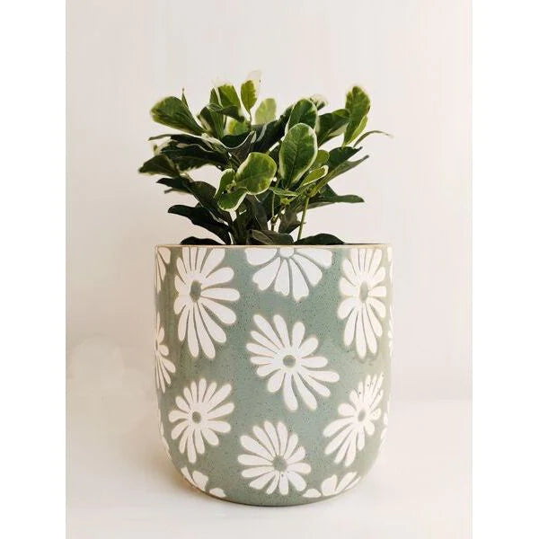 Rylie Floral Pot | Sage