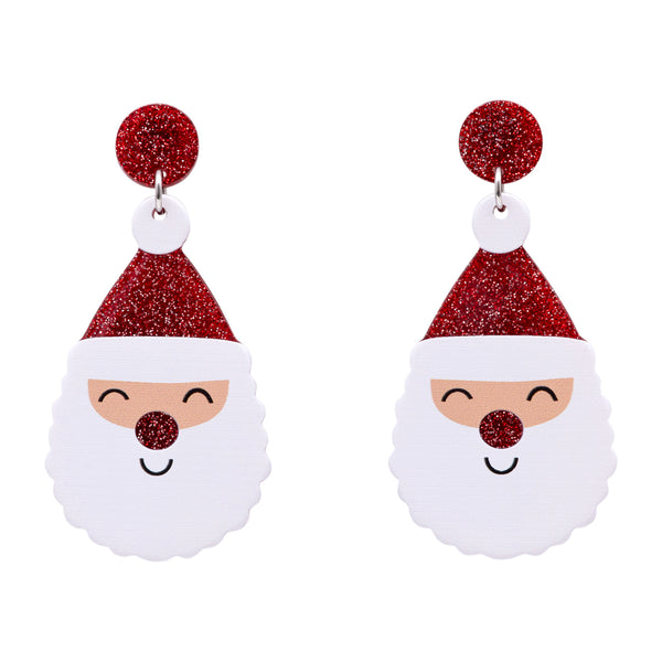 Santa Christmas Earrings