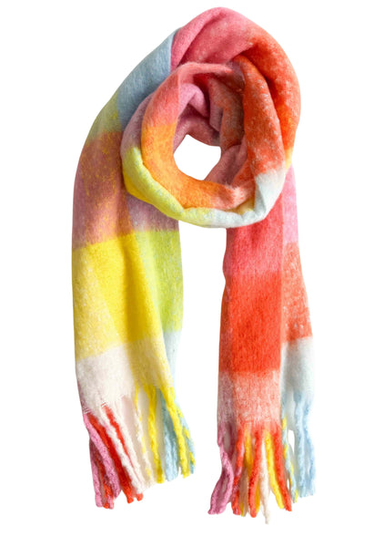 Colourful Waffle Scarf