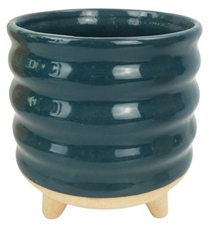 Shelby Pot with Legs | Blue