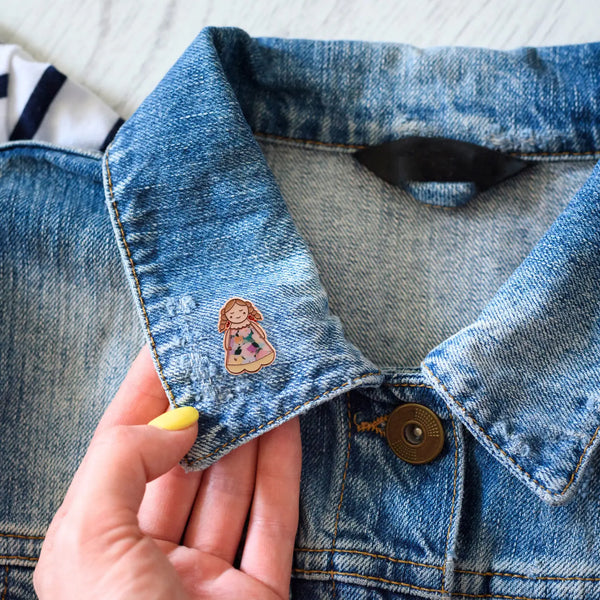 Lucky Little Lady Sister Keepsake Pin