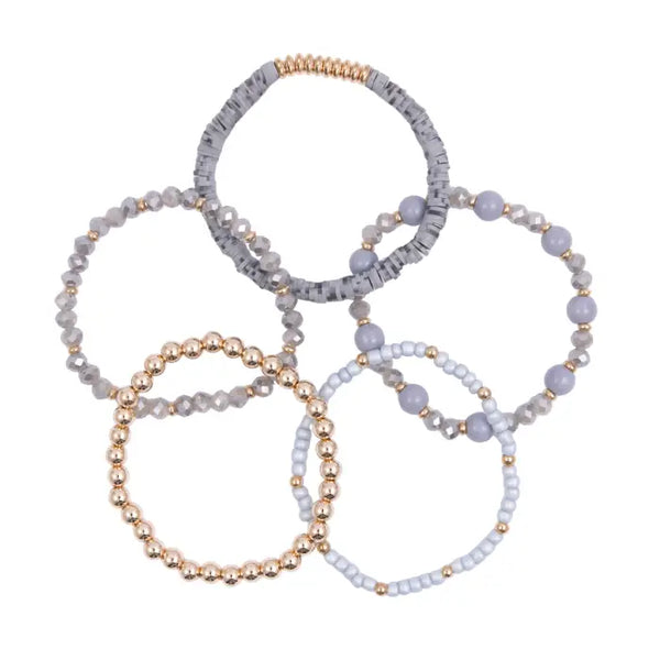 Smokey Veil Bracelet Set