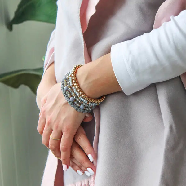 Smokey Veil Bracelet Set