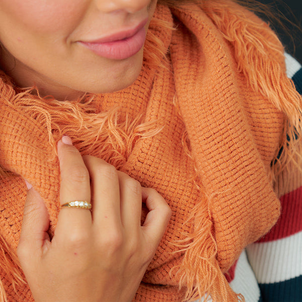 Rust Fringe Snood