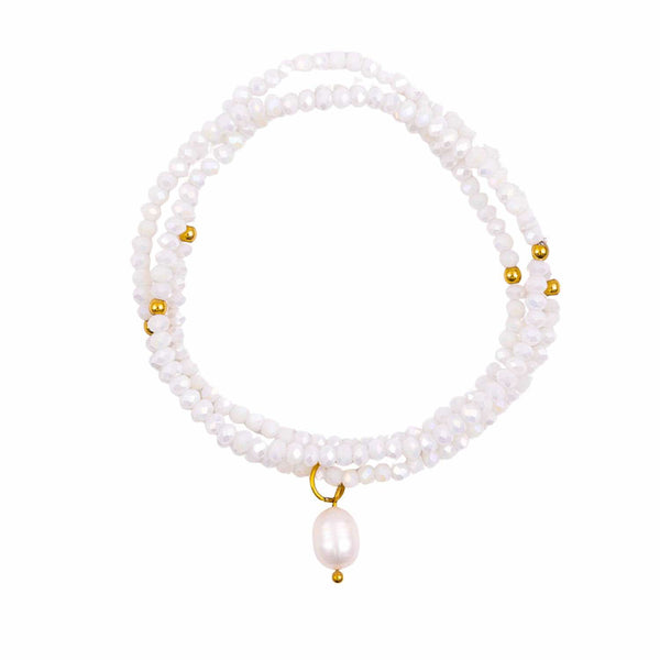 Snow Blossom Crystal Bracelet / Necklace Wrap