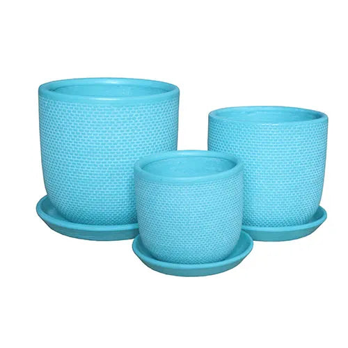 Spring Fling Pots | Aqua