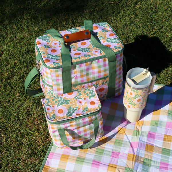 Spring Floral Picnic Cooler