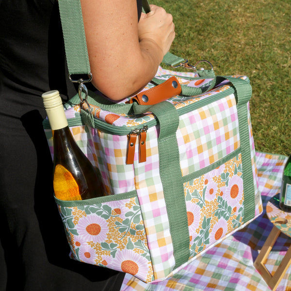 Spring Floral Picnic Cooler