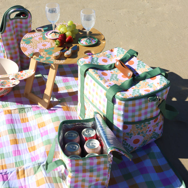 Spring Floral Picnic Lunch Bag