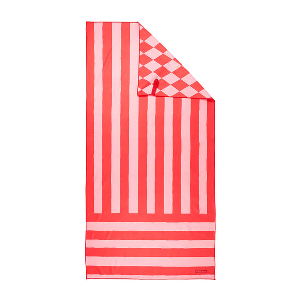 Red Stripe Sand Free Towel