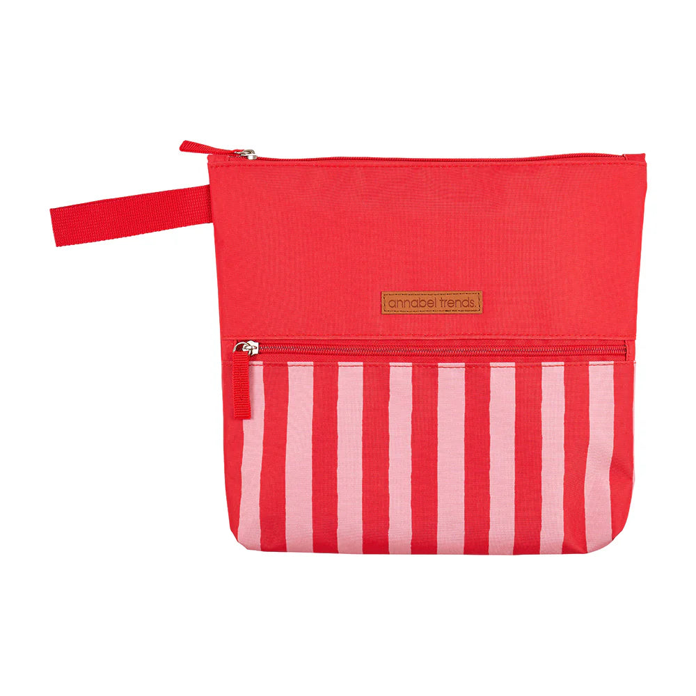 Red Stripe Beach Wet Pouch