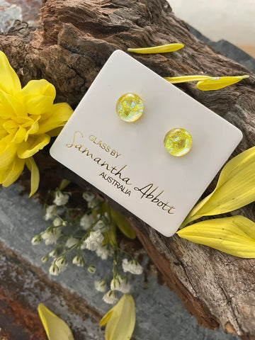 Sunshine Shimmer Earrings | Samantha Abbott Glass