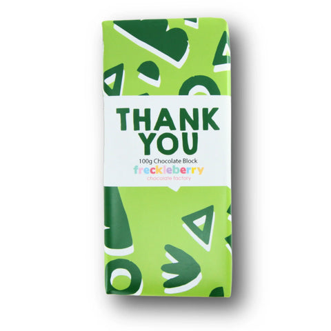 Freckleberry Thank You Chocolate Block | 100g