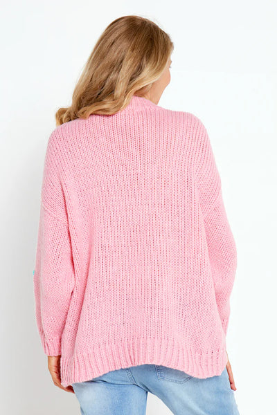 Pink Daisy Knit Jumper