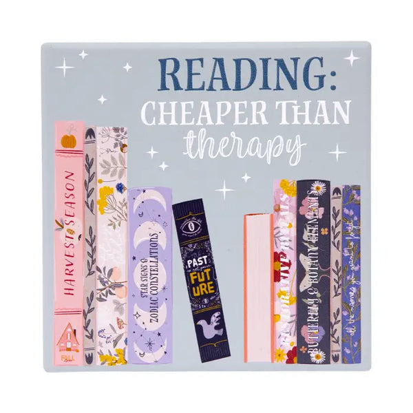 Forever Booked Therapy Coaster
