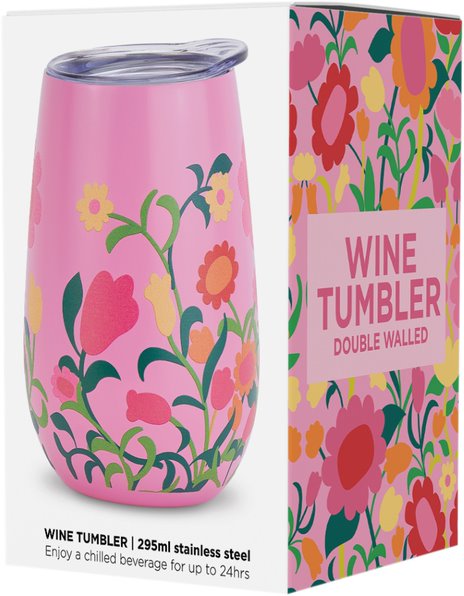Wine Tumbler | Flower Patch