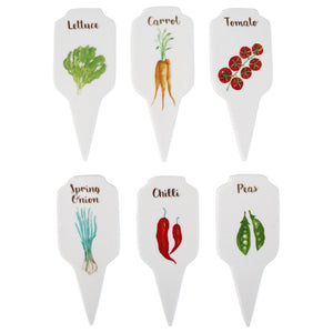 Vegetable Ceramic Garden Stakes