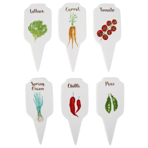 Vegetable Ceramic Garden Stakes