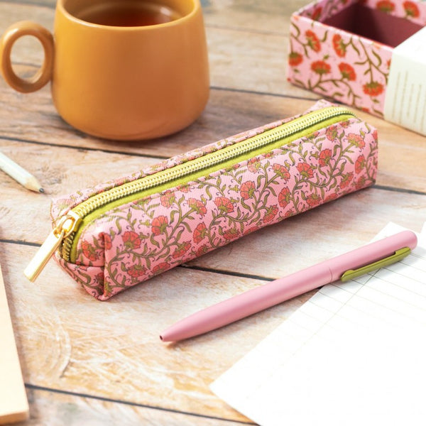 Vintage Floral Pen & Pouch Set