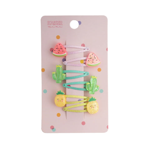 Fruits Hair Clips 6pk