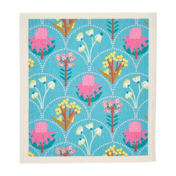 Wildflower Swedish Style Dish Cloths 2pc