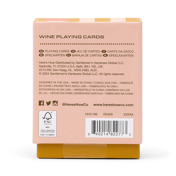 Wine Playing Cards