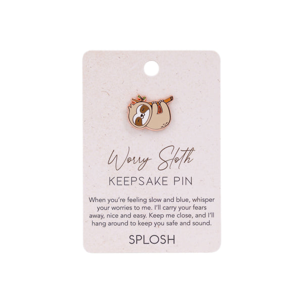 Worry Sloth Keepsake Pin