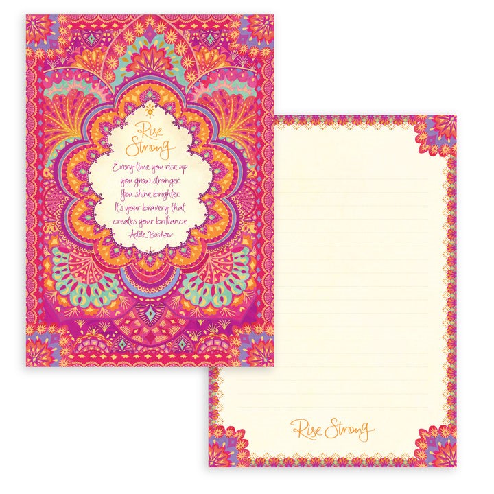Rise Strong Lined Writing Pad