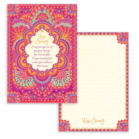 Rise Strong Lined Writing Pad