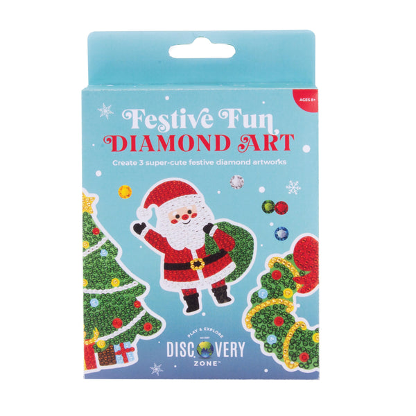 Christmas Diamond Art 3pc Set | Santa