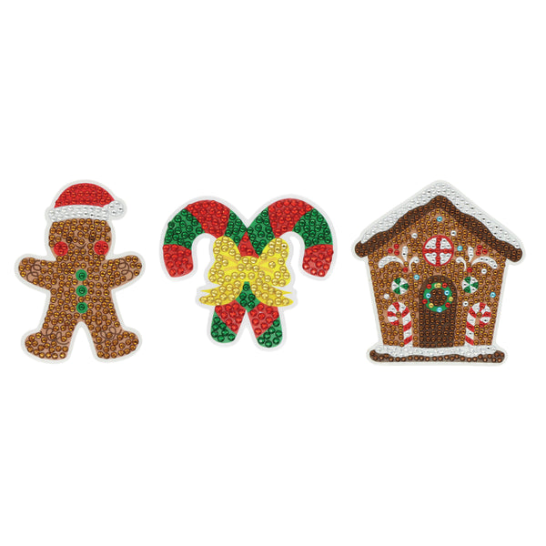 Christmas Diamond Art 3pc Set | Gingerbread