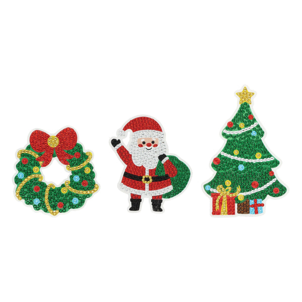 Christmas Diamond Art 3pc Set | Santa