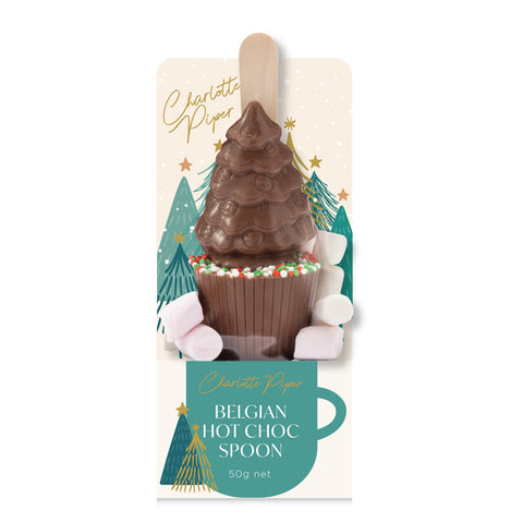Christmas Tree Hot Chocolate Spoon
