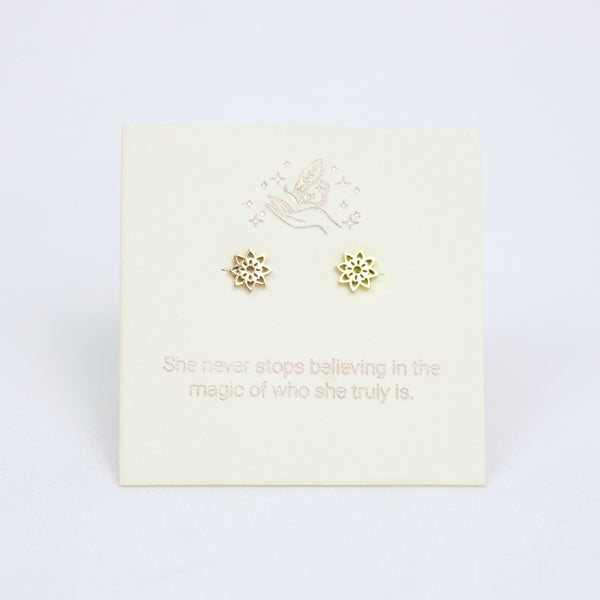 Yantra Gold Inspiration Earrings