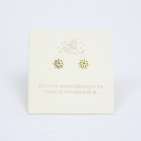 Yantra Gold Inspiration Earrings