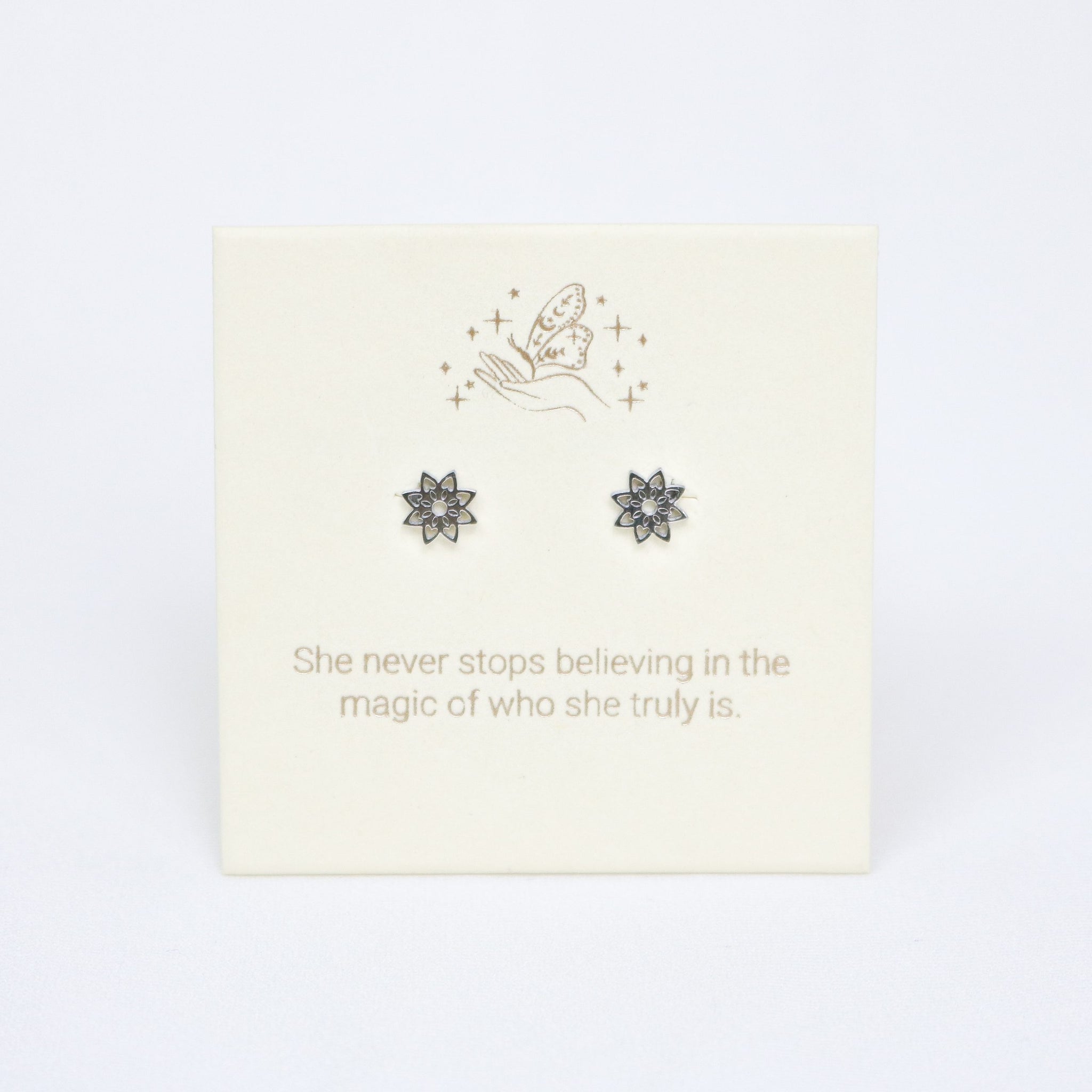 Yantra Silver Inspiration Earrings