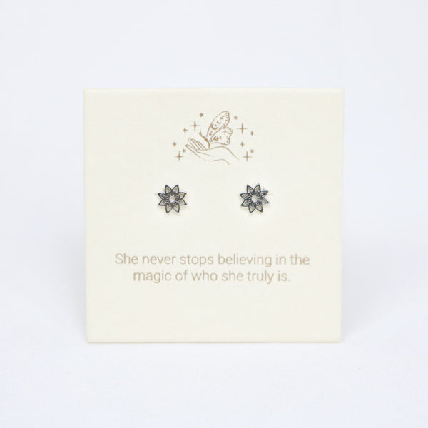 Yantra Silver Inspiration Earrings